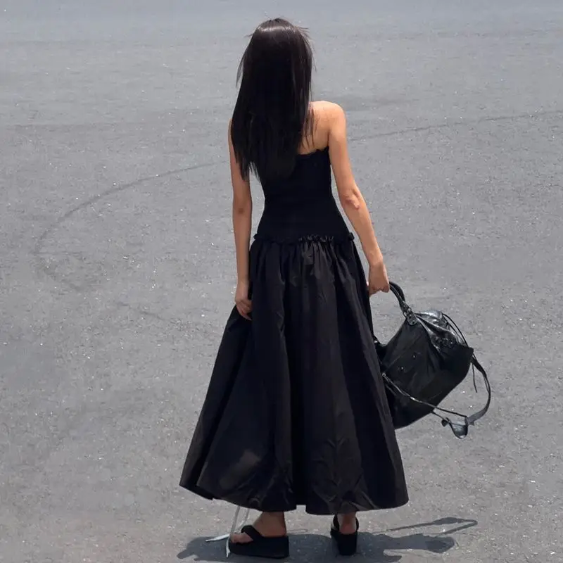 Vestidos femininos vestido amarelo mulher outono cupro fita em camadas apliques gota-cintura resort cottagecore artístico puro confortável