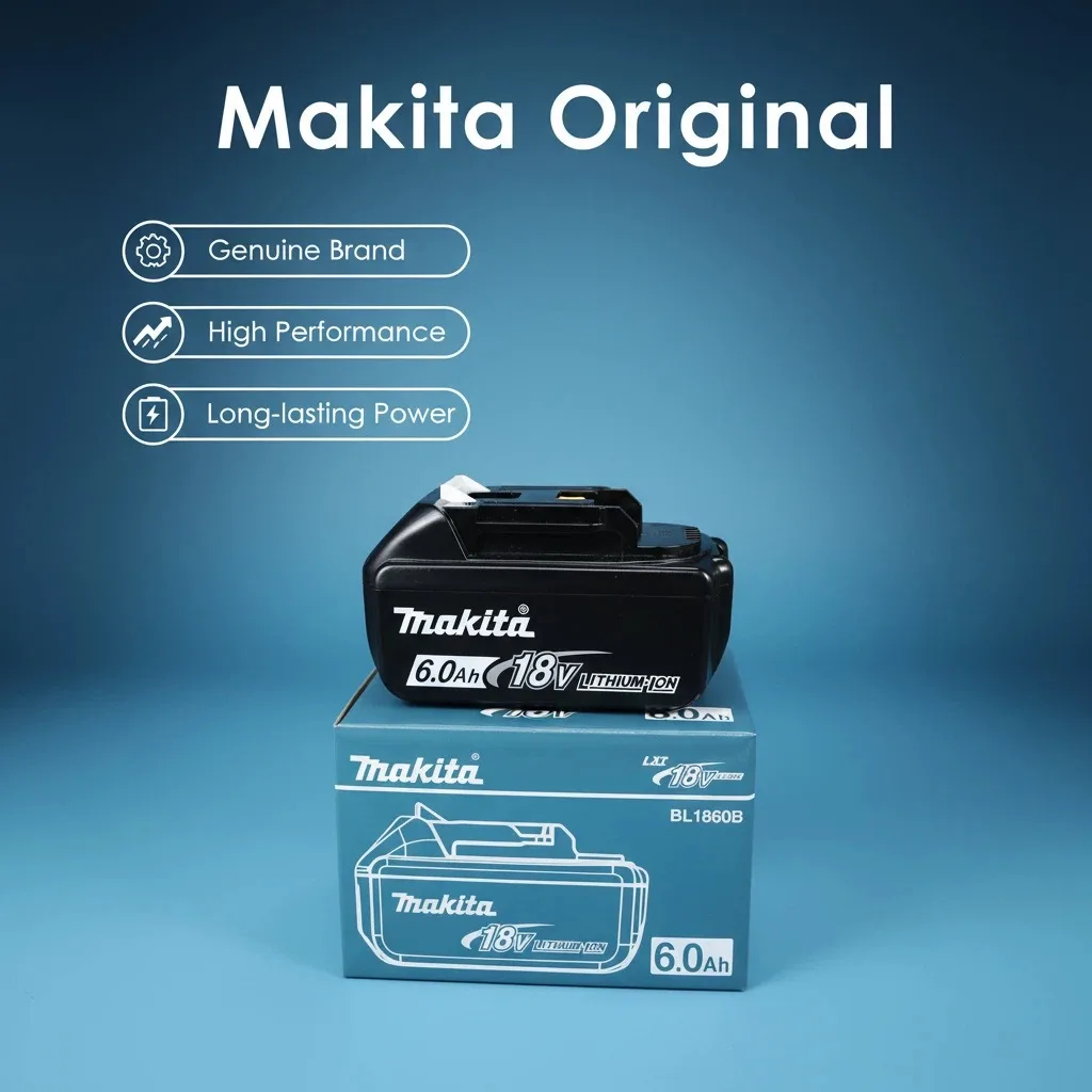 

Makita 6Ah for Makita 18V Battery BL1860B BL1840 BL1830B BL1850B BL1850 BL1860 BL1815 Replacement Lithium Battery