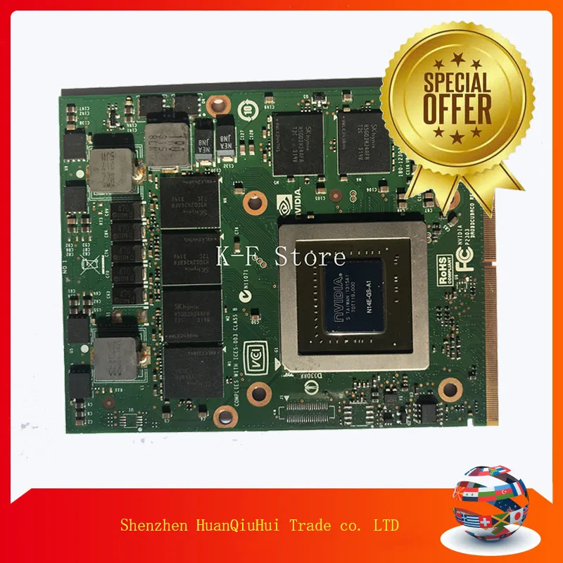 GTX 770M GTX770M 3G N14E-GS-A1 Graphic Card For DELL M15X M18X M6600 M17X Display Video Card GPU Replacement