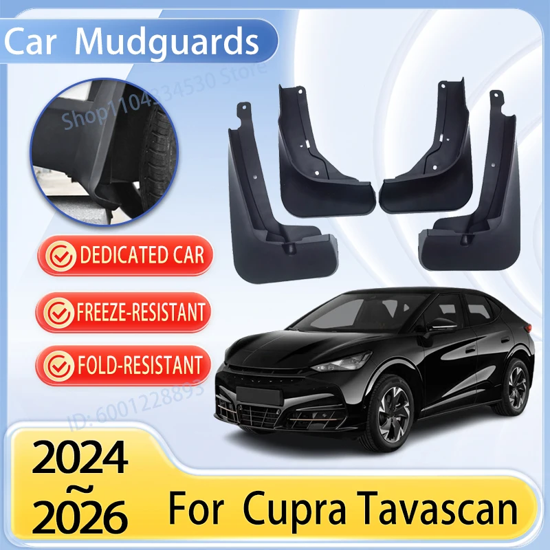 

Car Mudguard Part For Cupra Tavascan 2025 Accessories 2024 2026 Mudflap Tool Splash Fender Flare Cover Guard Auto Mud Protection