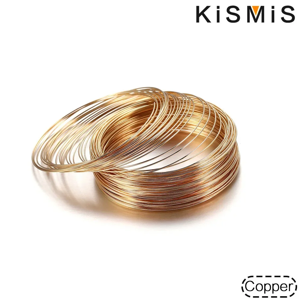 1PC 100 ループメモリ鋼線ビーズワイヤー DIY ジュエリーメイキング用品ブレスレットバングルクラフトアクセサリージュエリーツール