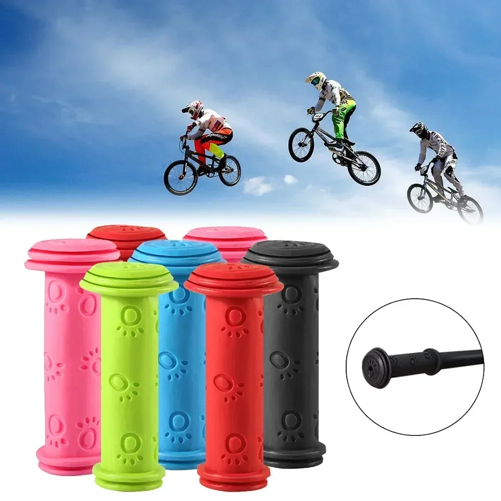 Soverup 1pc Universal Rubber Bike Bicycle Handle Bar Grips Tricycle Scooter Handlebar For Kids Child Skate Bike Accessories Whol