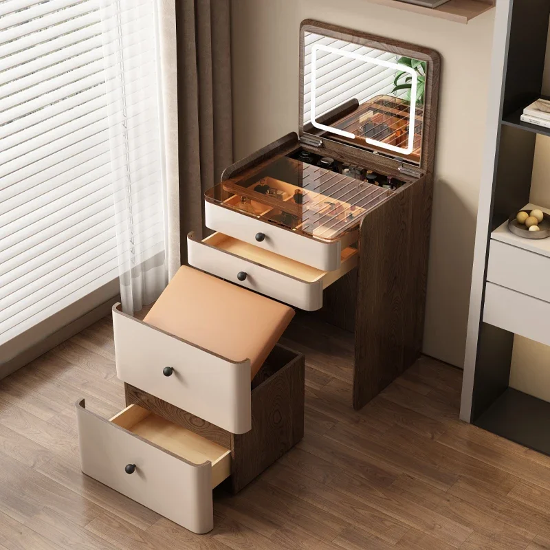 

Modern Makeup Chair Desk Dressing Table Mini Vanity Table Small Storage Women Bedside Girl Mesa De Maquillaje Home Furniture