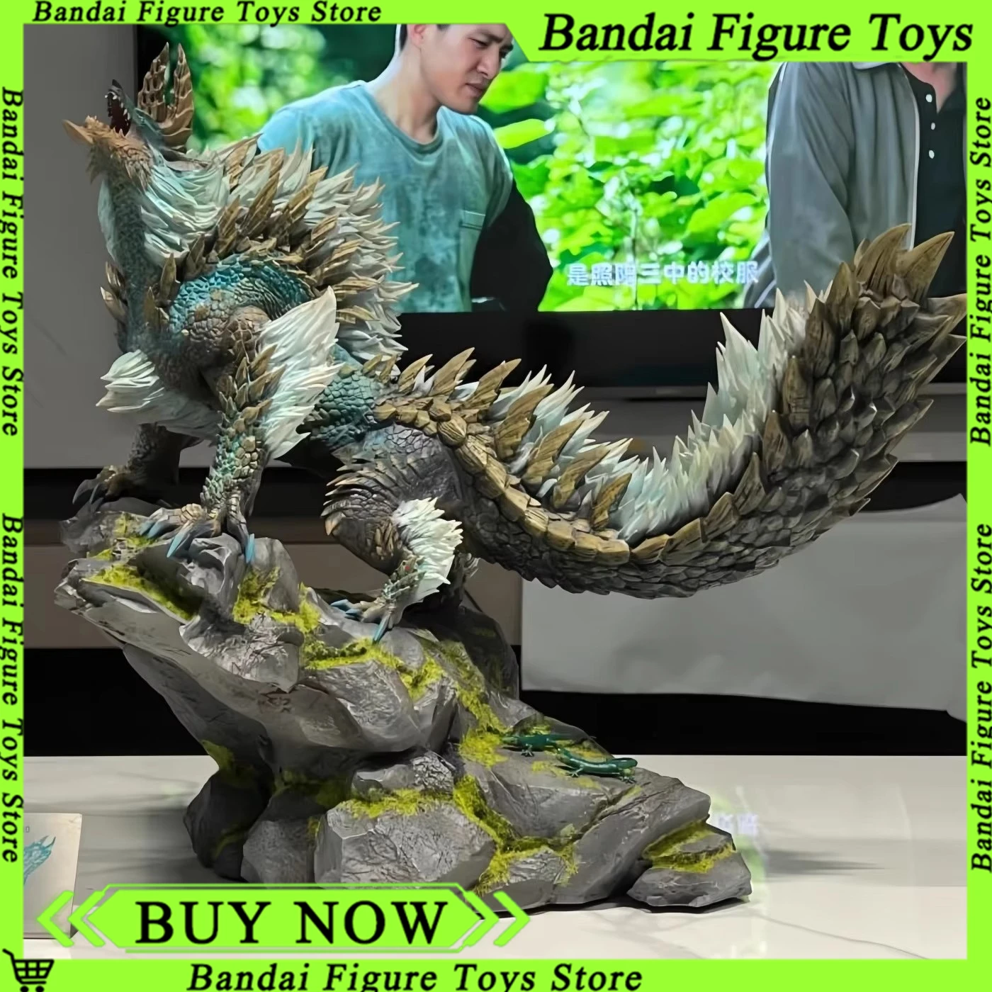 28CM monstre chasseur monde tonnerre loup Dragon Figure Anime Statue ornement GK jeu monstre surdimensionné modèle figurines lumineuses jouets