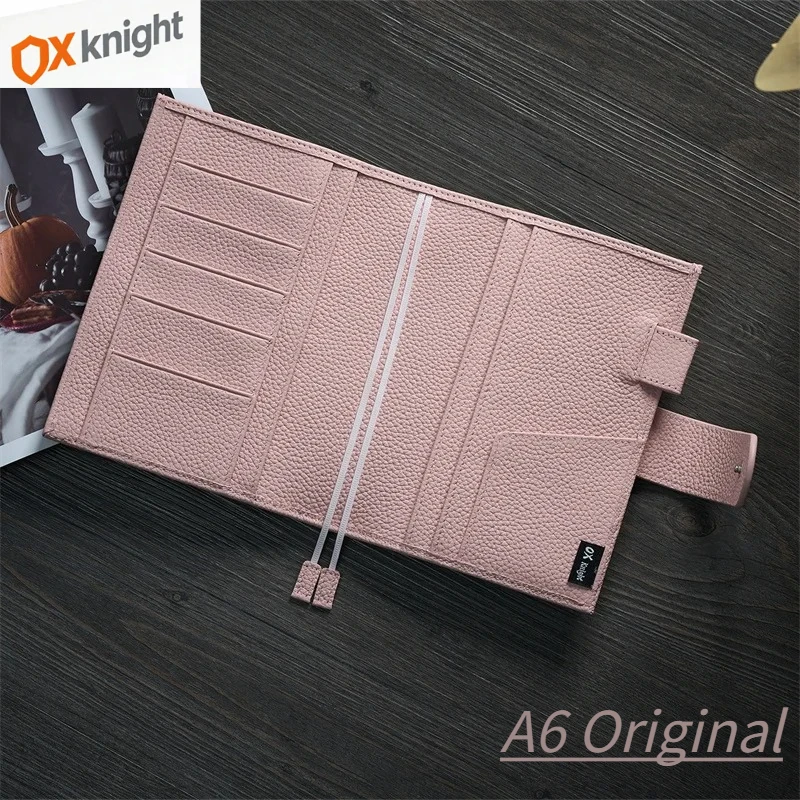 ox-knight-luxury-original-series-a6-notebook-plus-cover-for-litchi-grain-cowhide-planner-organizer-agenda-journal-diary