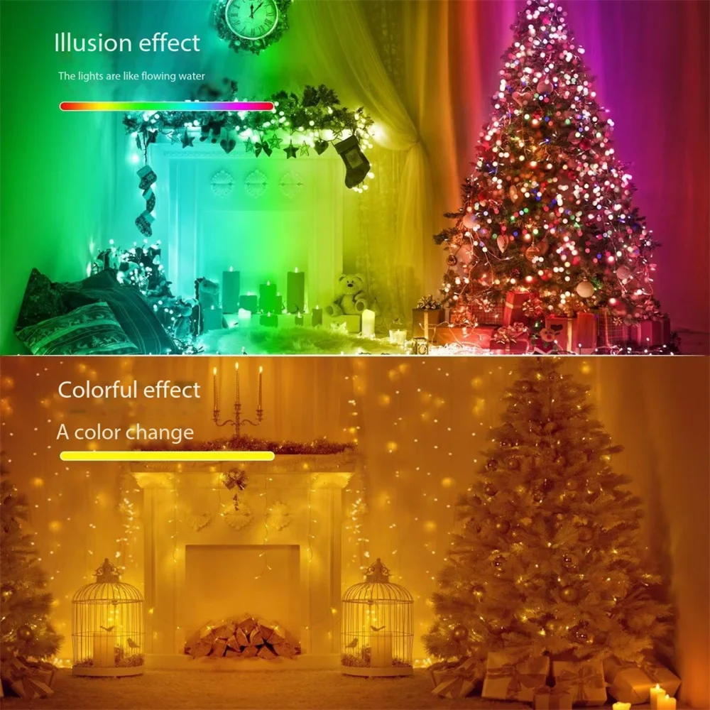 Christmas Day Light LED Leather Thread Light String 5V Wholesale Christmas Day Decoration Camping Atmosphere Light