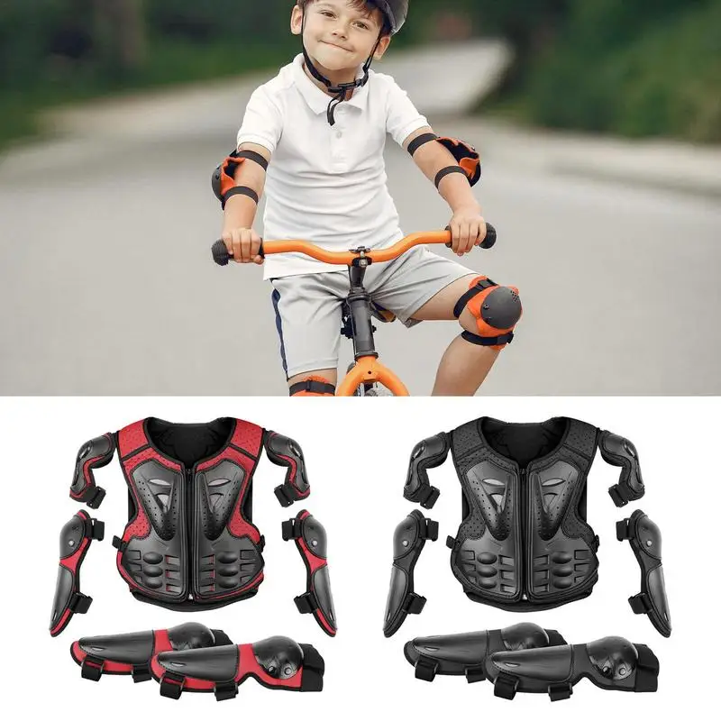 

Toddler Motorcycle Arm Vest Protection Motocross Body Arm Jacket Protective Arms Riding Kneepads Protection For Children