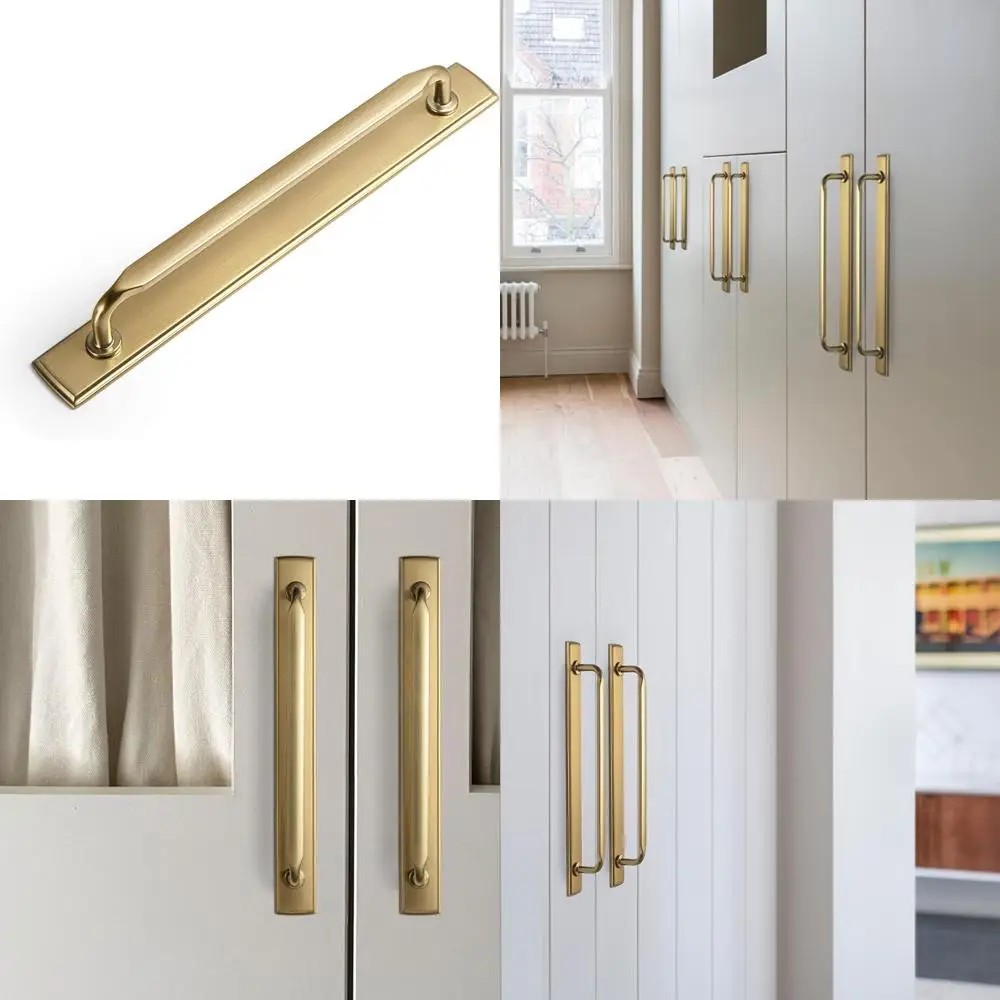 

Bronze Zinc Alloy Cabinet Pull - 7.56 (192mm) Hole Center, Champagne Finish, Suitable for Bedroom and Kitchen Cabinets
