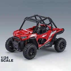 1:24 Bombardier ATV All Terrain Vehicle Alloy Model Car Toy Diecasts Metal Casting Sound and Light Car Toys For Children Vehicle