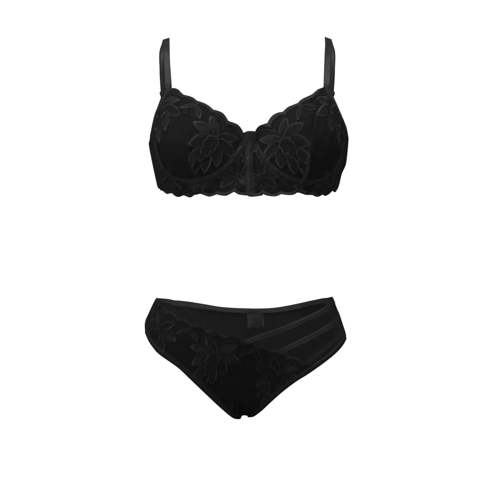 Sexy Lingerie Set Women Floral Embroidered Bra Panties Underwear Set Lace Wire Free Bra G-string Exotic Sets Lenceria Femenina - Image 5