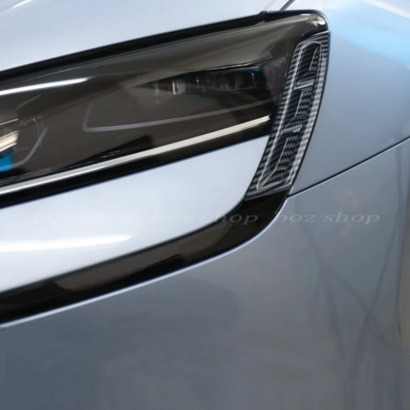 For BYD Seal EV Headlight Side Trim Machine Cover Trim Light Eyebrow Bright Strip Sticker Body Special Modification Parts