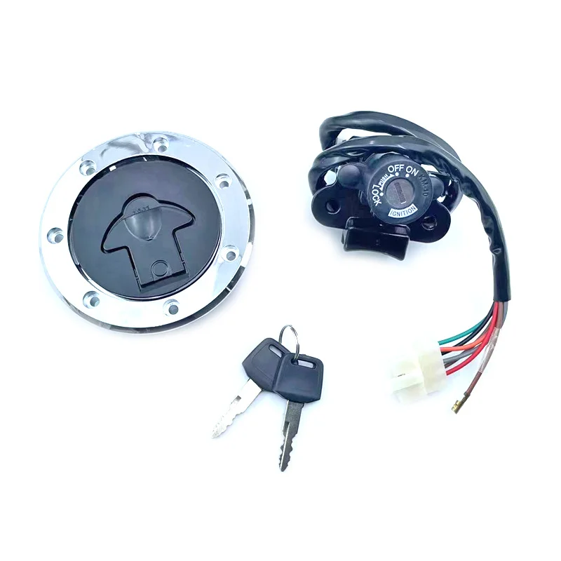For Kawasaki ZX6R ZX7R ZX9R ZXR400 ZX900 ZX9R ZZR400 ZZR600 ZXR750 ZX7RR Ignition Switch Lock Oil Fuel Gas Tank Cover Key Set