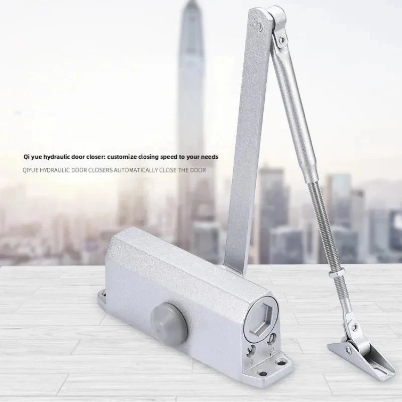 

1 шт. Регулируемый гидравлический доводчик дверей 45-60 кг с автоматическим позиционированием, ограничитель открывания, защита от ударов, фурнитура для дома и мебели