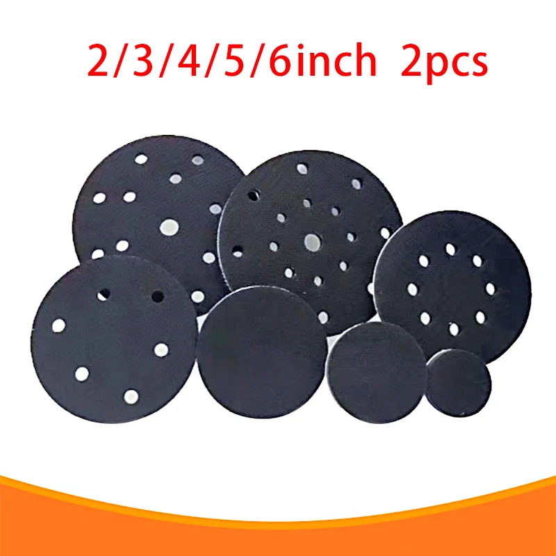 

2pcs Abrasive Pad Sponge Cushion Pneumatic Grinder Protective Pad Self-adhesive Sandpaper Polishing Disc Grinding Grinder Lining