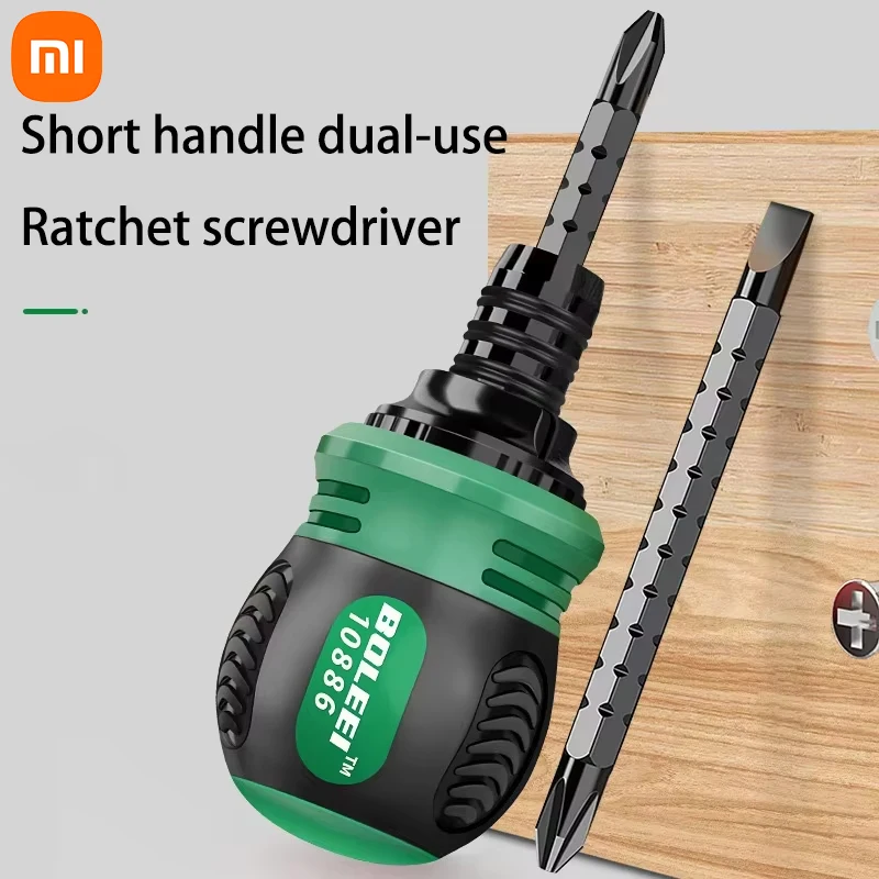 Xiaomi High Quality Ratchet Screwdriver Set with Multifunctional Adjustable Inner Cross Shaped Triangular Plum Screw Driver Tool