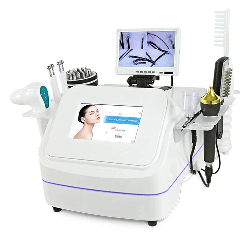 

7-in-1 High Frequency Hair Follicle Detector Scalp Treatment Machine with Hair Analyze Massage Function for Hair Regrowth