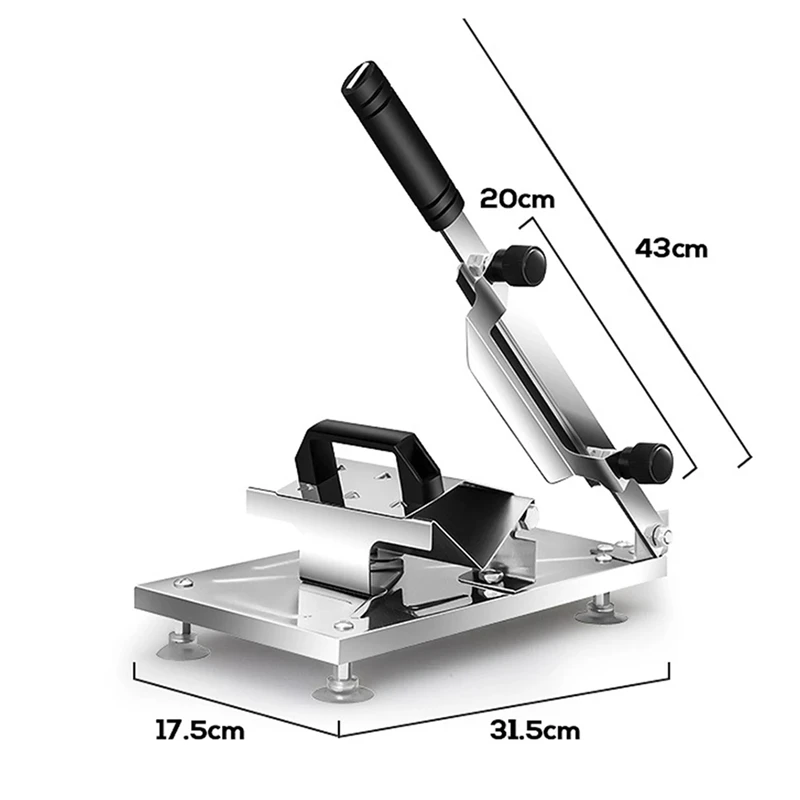 Manual Meat Slicers Machine Home Frozen Meat Slicer Stainless Steel Food Cutter Slicing Lamb Beef Vegetable Meat Potato Cutter