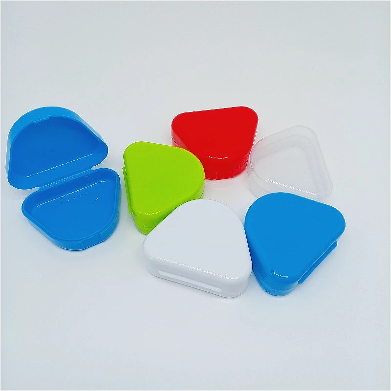 10pcs Triangular Orthodontics Retainer Storage Box Plastic Tooths Bracket  Placement Tool. Best Lab Tool s