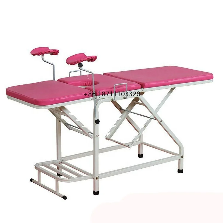 Medical Delivery Bed Leg and Back Multi-Angle Adjustable Gynecological Examination Bed