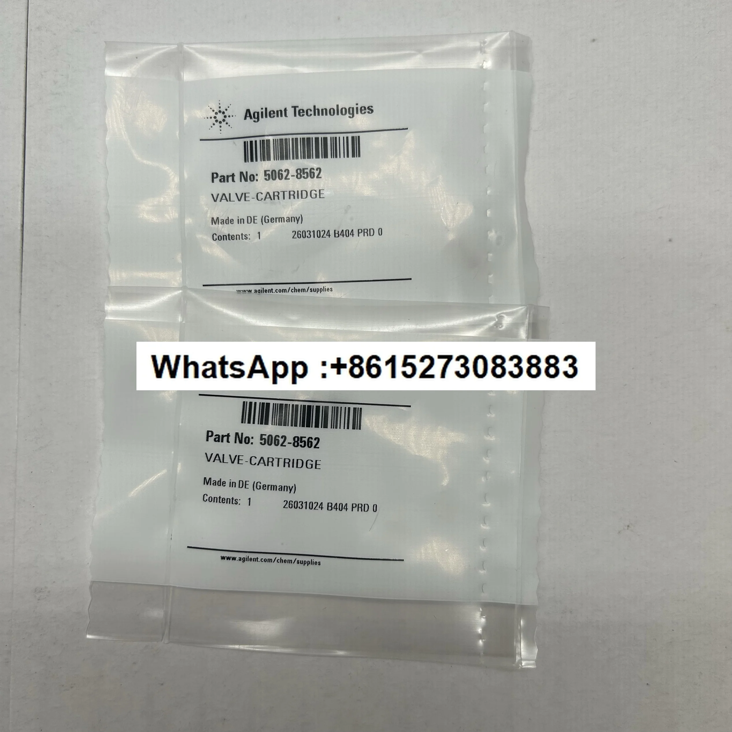 

Liquid phase active valve 400bar spool 5062-8562 and 600bar spool G1312-60020