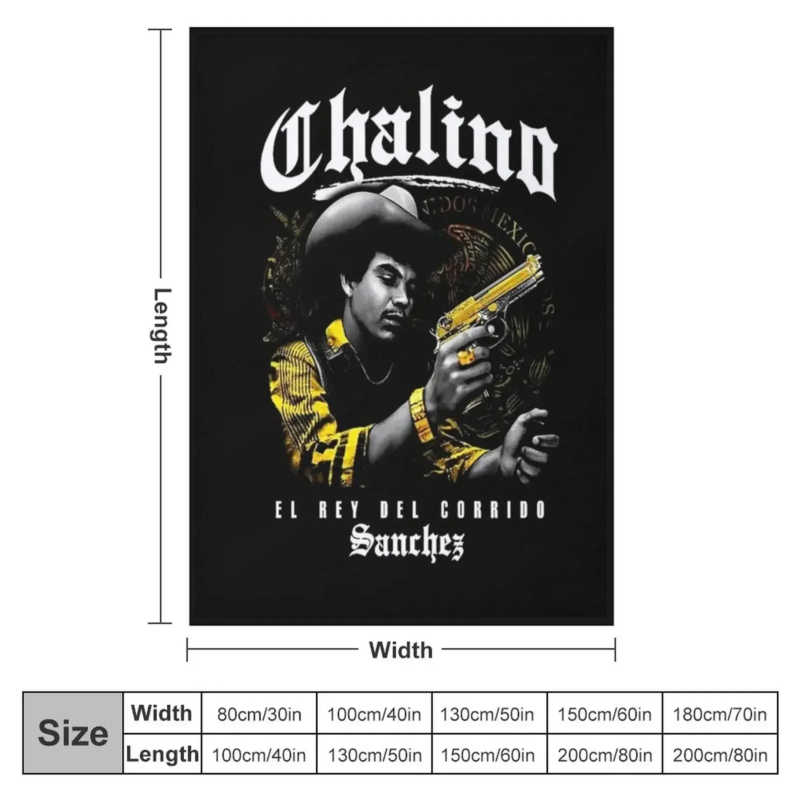 CHALINO SANCHEZ EL REY DEL CORRIDO Throw Blanket Plaid Shaggy Sofa Luxury Blankets