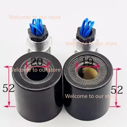 1PC Hydraulic solenoid valve coil inner diameter 19/20MM height 52MMAC220VDC24V12V