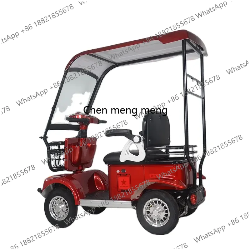 The Latest of  Hot-selling Red, Cheap, Affordable, High-quality, Convenient and Cool Four-wheeled Electric Vehicle