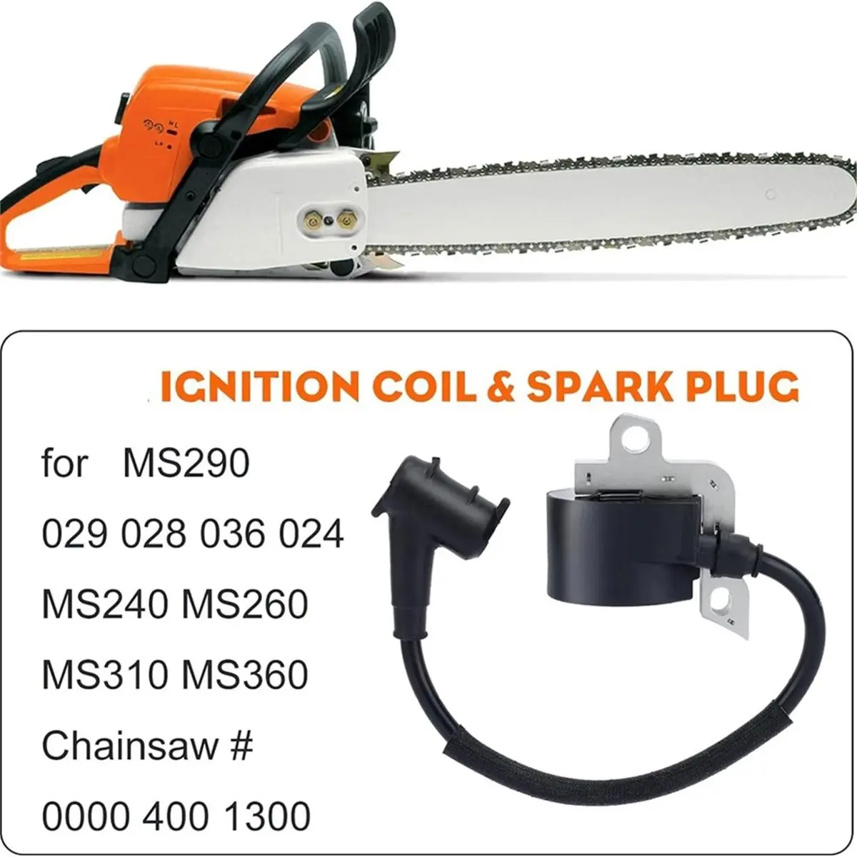 Ignition Coil and Kit, Replacement Ignition Module for MS240 MS260 MS280 024 026