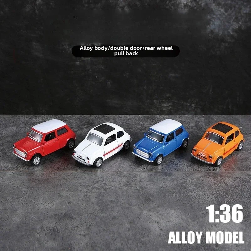 1:36 เด็กวินเทจรถโบราณมินิล้อแม็กดึงกลับรถรุ่นเครื่องประดับ