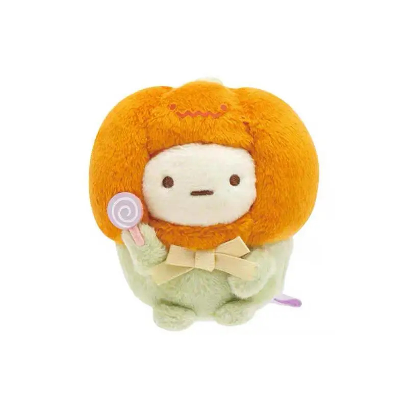 Japanische Sumikkogurashi Plüschpuppe Dress Up Halloween Kleines Gras Gebratene Garnelen Kürbis Anhänger Niedliche Spielzeuge Schlüsselanhänger Urlaubsgeschenke