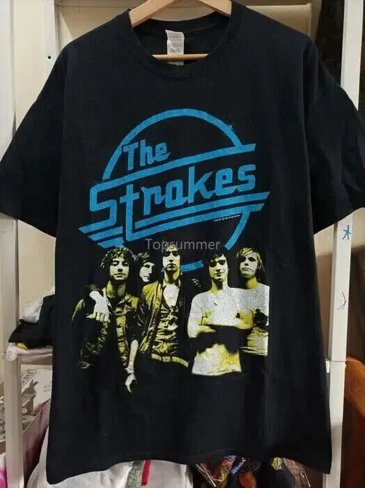 The Strokes Shirt, The Strokes Cotton Black Unisex T-shirt S-5XL VN3574