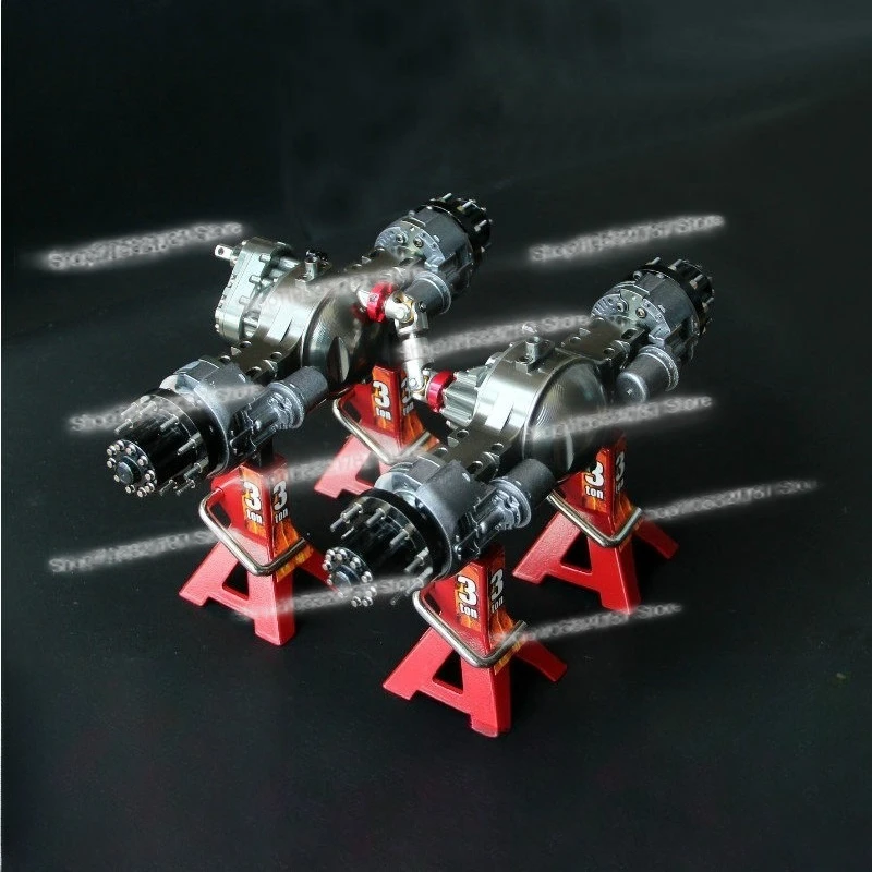 For Simulated Brake Discs for Model 1/14 Tractor Truck Front and Rear Through Axle Differential Power Axle