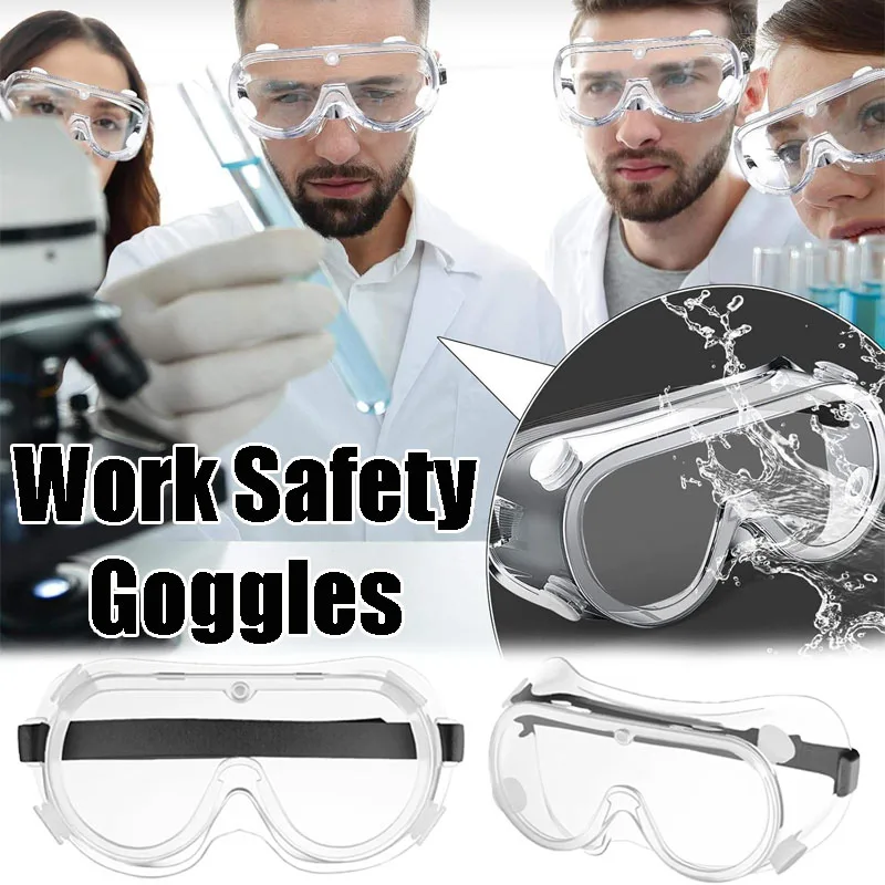 

Work Safety Goggles Waterproof Protective Glasses Windproof Dust-proof Anti Fog Laboratory Work Protection Water Park Goggles