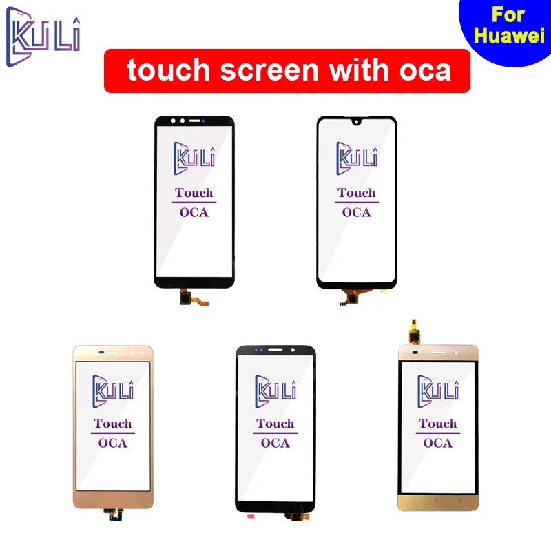 

KULI Mobile Phone Repair Replacement For Honor 6 7 X 10 8 S 9 A E V G Part Glass Touch Oca Screen Panel Original Film Glue Clear