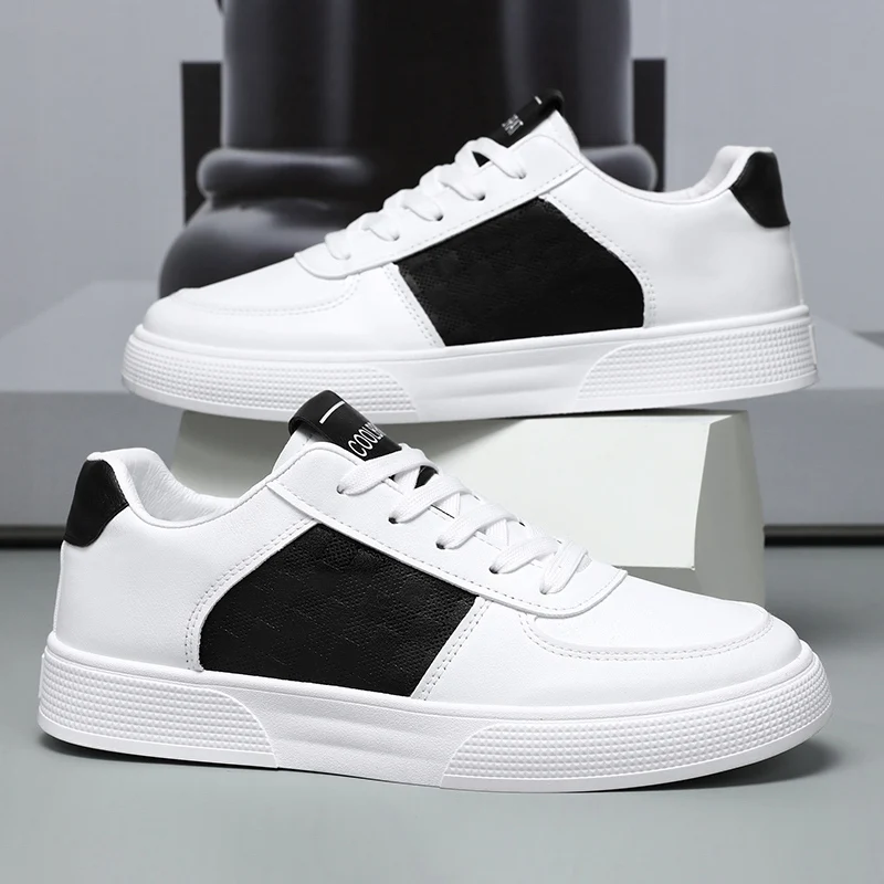 

Кроссовки мужские спортивные на толстой подошве, модная универсальная Повседневная дышащая легкая обувь для бега, теннисная обувь, белые