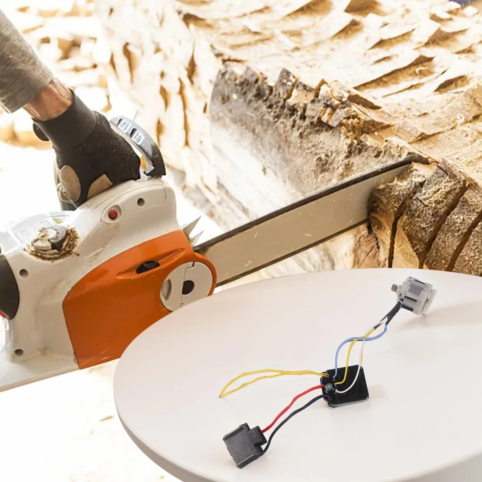 

Brushless Chainsaw Motor Brushless Motor Assembly Versatile Application 14-Tooth Motor High Performance Chainsaw Upgrades