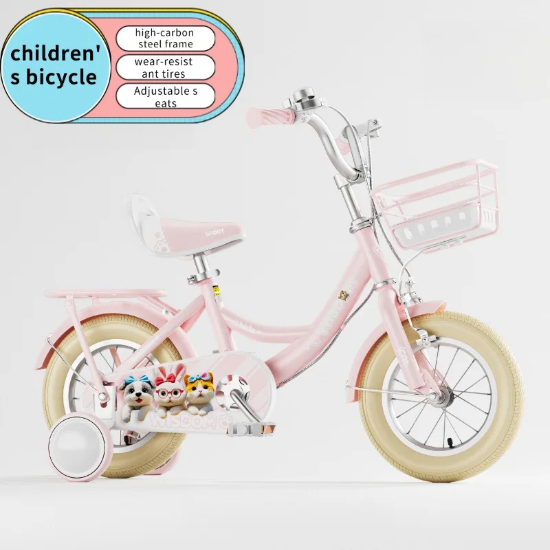 Bicicletas infantiles para niños y niñas de 2 a 9 años, bicicleta de princesa, bicicleta, bicicleta de 2 ruedas