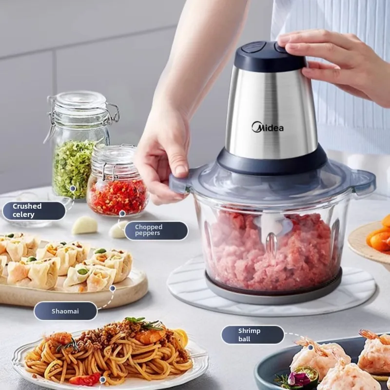 Compact Multifunctional Electric Food Grinder Small Meat And Shredded Food Processor Household Kitchen Helper Convenient