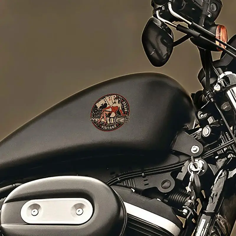 Calcomanías de sombrero de motocicleta, pegatinas automotrices, calcomanías de coche de mujer Sexy, pegatinas divertidas para coche, pegatinas de Motocross