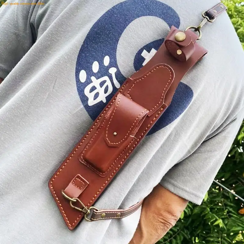 Cubierta portátil cuero cortador recto 203f para bolso almacenamiento aire libre cortador fijo