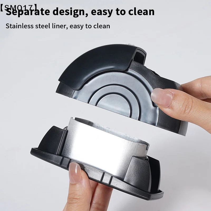 Car Ashtray Door Mounted Smokeless Ash Tray With Lid Portable Auto Truck Trash Bin Garbage Can Stainless Liner Accessory【SMQ】 - view 4