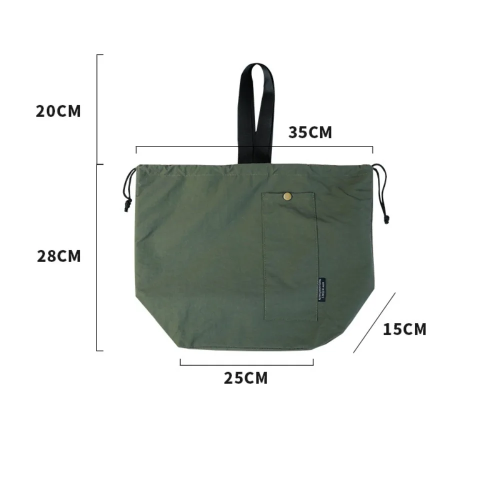 

Durable Nylon+Polyester Lunch Bags Green Khaki Black Large Capacity Thermal Insulation Bag Refrigerated Bag Outdoor