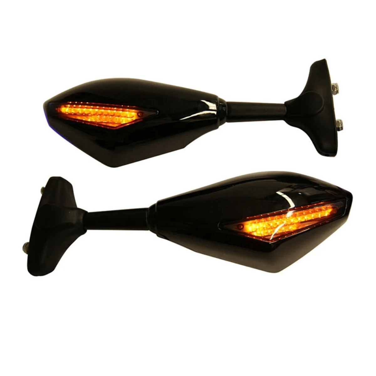 

1Pair Motorcycle LED Rearview Mirror with Light for Yamaha YZF R1 R6 FZ1 FZ6 600R R3 LED Reversing Mirror