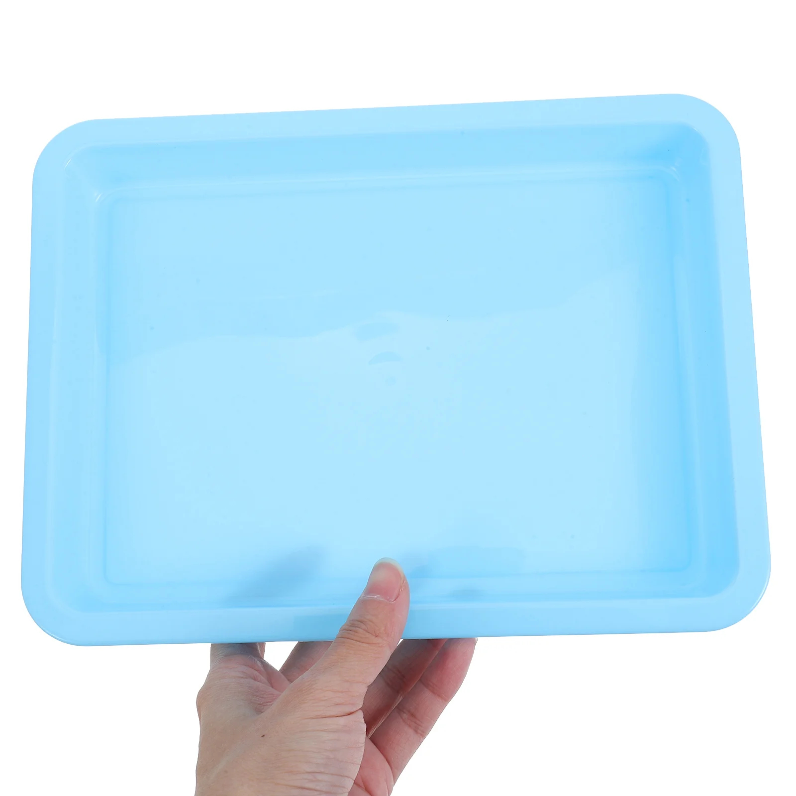 6 قطعة صواني فنية بلاستيكية ملونة قاعدة سميكة غير قابلة للانزلاق للحرف اليدوية اللوحة مشاريع ذاتية الصنع الخرز تنظيم نشاط الفصول الدراسية