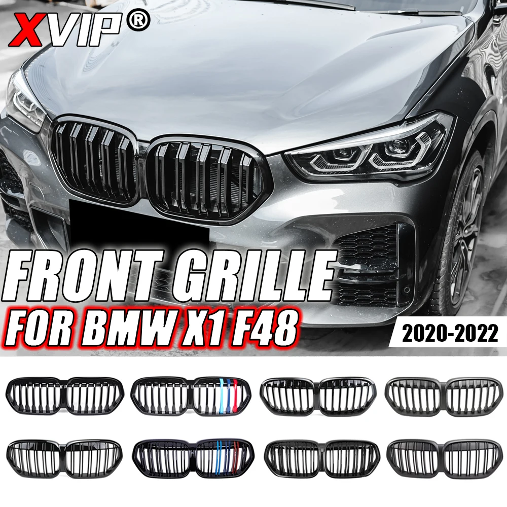 

XVIP M-Color Single Line Style Front Kidney Racing Grilles For BMW X1 F48 LCI 2020-2022 Carbon Fiber Double Slat Racing Grills