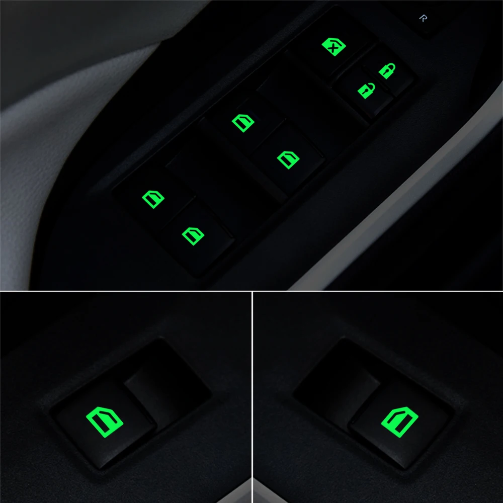Sticker For Mitsubishi ASX Outlander 2013 2016 201 Car Styling Car Door Window Lift Window Button Sticker Car Sticker Luminous