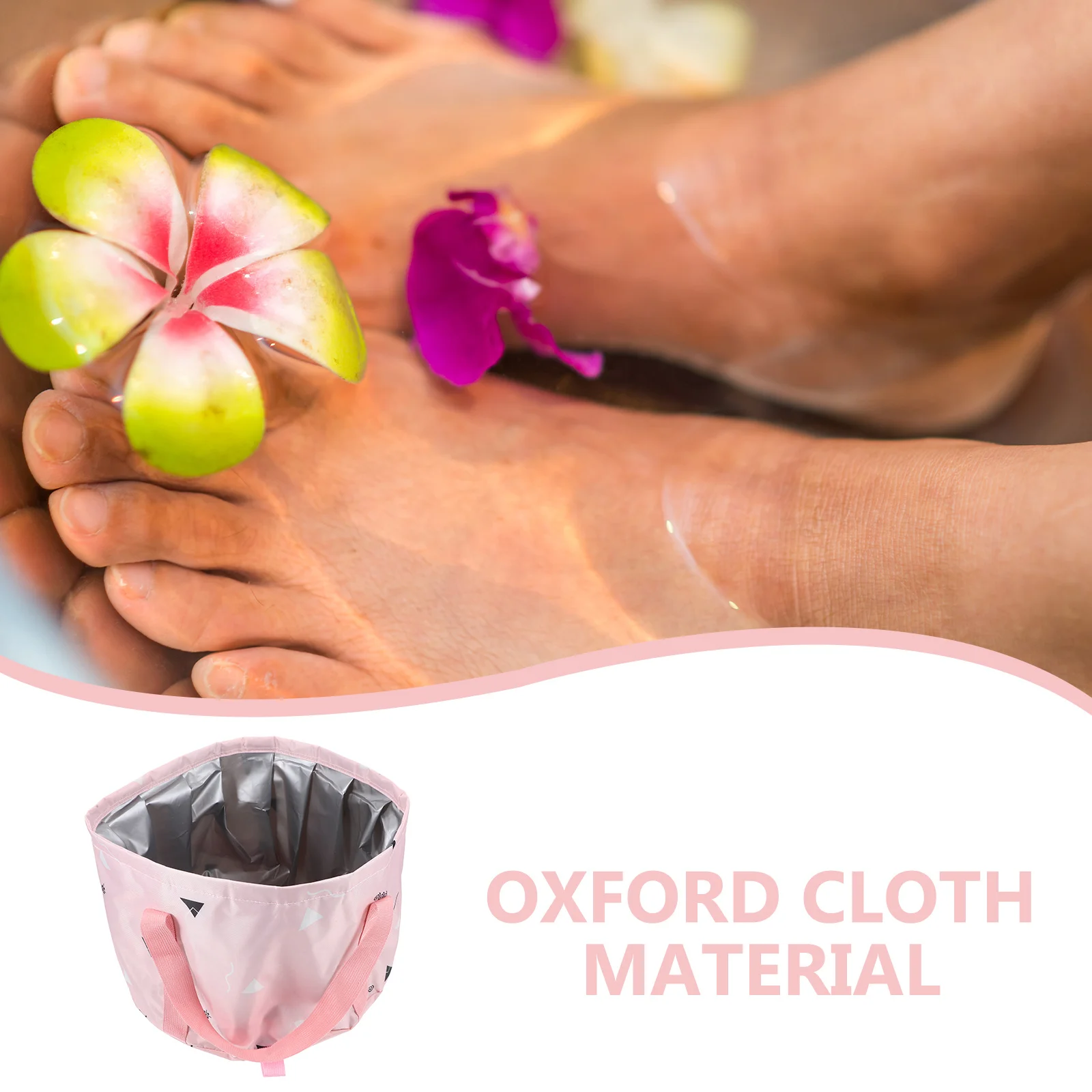 حوض استحمام قابل للطي محمول بسعة كبيرة حوض نقع للاستخدام المنزلي والسفر مقاوم للماء وقابل للطي لغسل القدم دلو حقيبة سبا للقدم