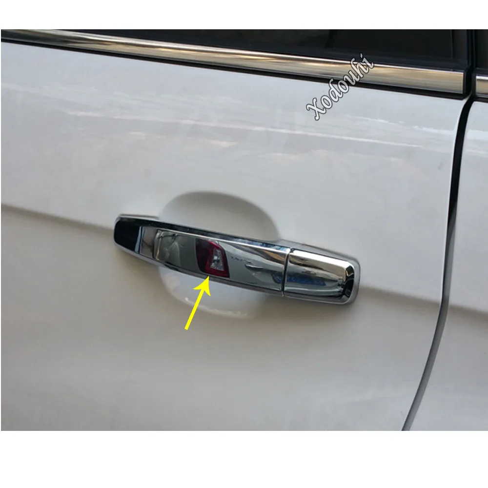 For Kia Sorento L 2009 2010 2011 2012 Car Body Armrest Inner Sticks Frame Lamp Trim ABS Chrome Door Handle Molding Part 8pcs