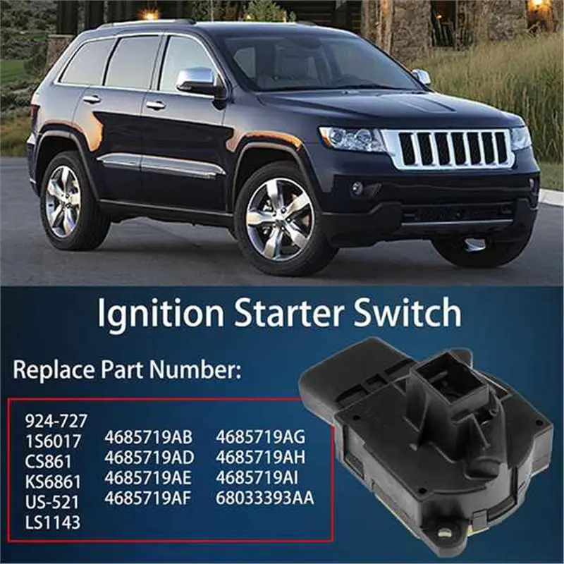 Exclusive Ignition Switch For Car Steering Column For Dodge Jeep Fiat Part Numbers 04685719AI 68280617AA 04685863AA 680