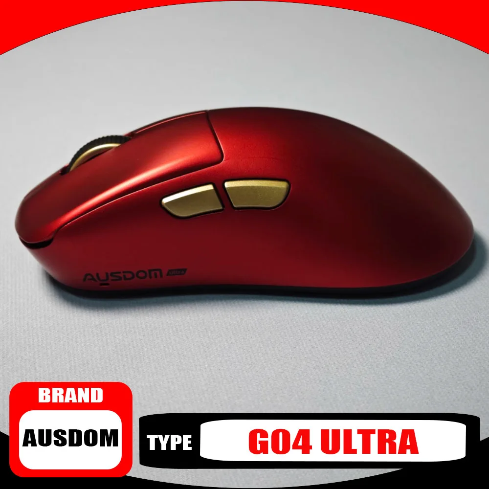 

AUSDOM G04 Ultra Mouse Трехрежимная мышь PAW3395 Paw3950 Беспроводная 8000 Гц Скорость заката Легкие игровые мыши Геймерский плеер Подарок